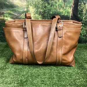 Coach Classic Hampton Tote Distressed Tan